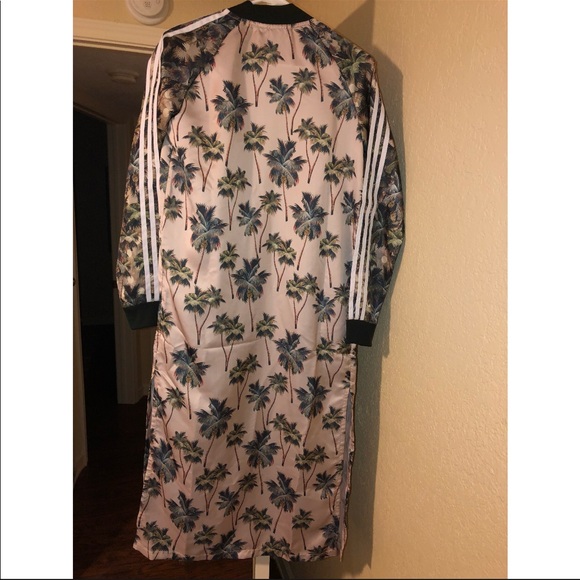 adidas x farm tropical satin track kimono